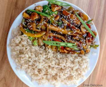 Sweet and Chilli Sauce with Brown Rice