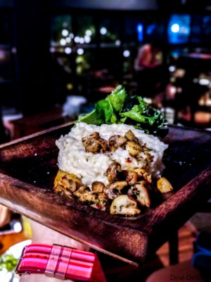 Risotto with Aglio Olio Mushrooms