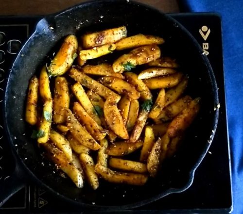 Garlic Potato spicy Sabzi