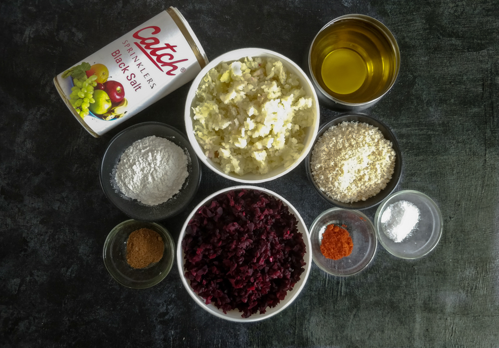 Beetroot Cutlet Recipe Ingredients