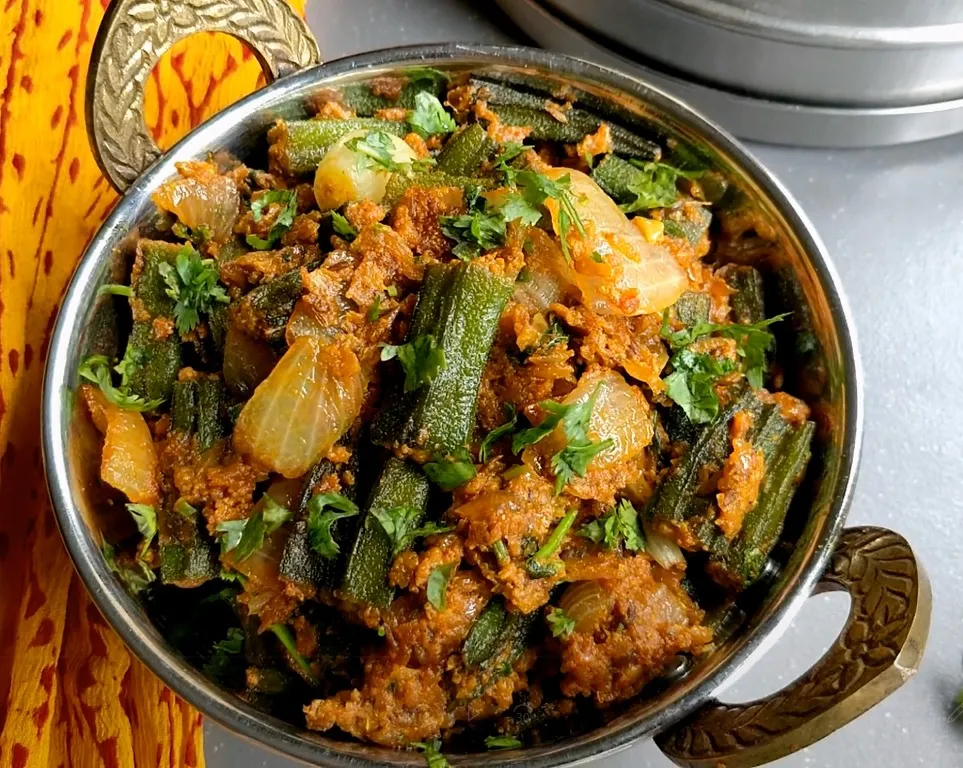 Bhindi Do Pyaza, Restaurant Style Bhindi Masala Recipe | Dine Delicious