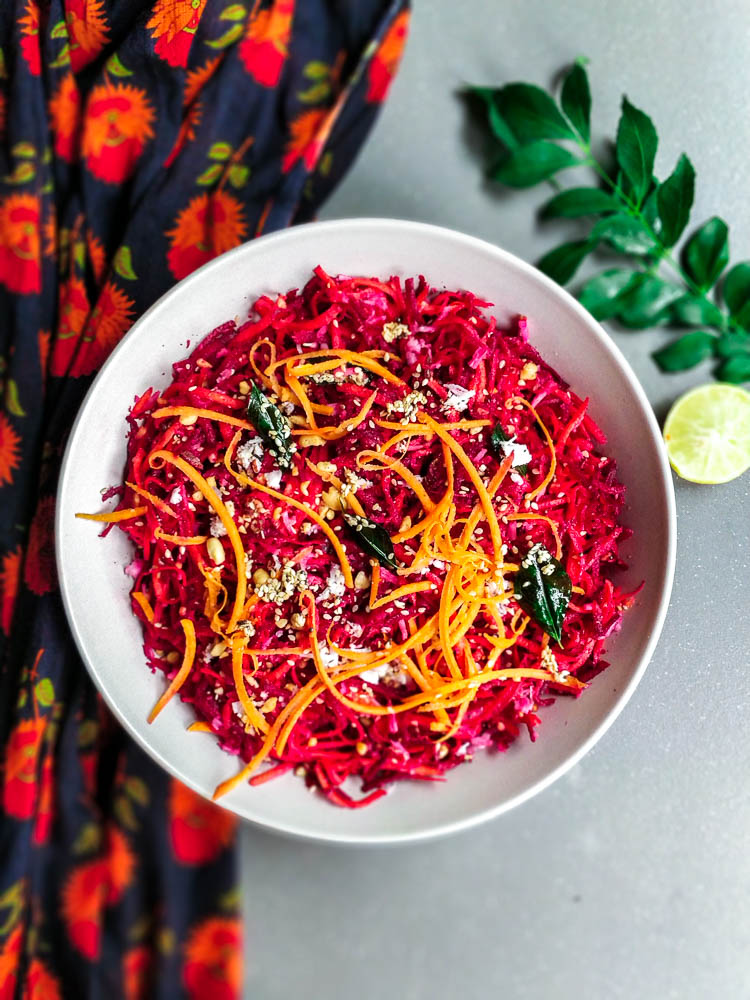 Beetroot & Carrot Salad, Easy Beet Salad Recipe | Dine Delicious