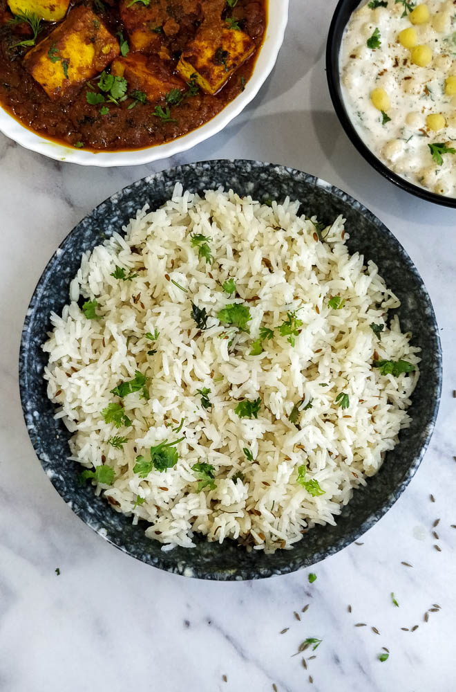 jeera rice in pressure cooker